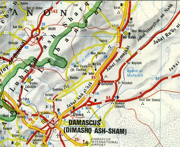 Carte du Qalamun 