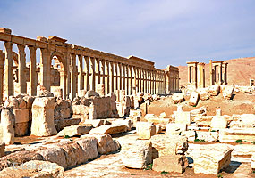 Palmyre - colonnade - n21 